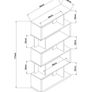 Dark Oak Effect Shelving Unit Image 4