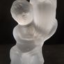 Frosted Glass Cherub Candlesticks Image 7