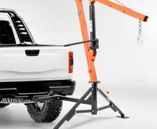 Heavy Duty 1000 lbs Hydraulic Truck Crane with Adjustable Boom & 360 Rotation