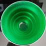 Pair of frosted green tumbler glasses Image 3