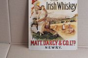 Darcy's Irish whiskey home bar sign
