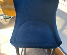 EZ Living Blue Velvet Kitchen Bar Stools