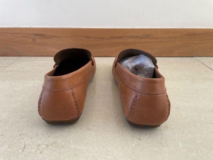 Aldo "Fildes" Leather Loafers - Cognac Tan - UK 8 / EU 42 - Brand New