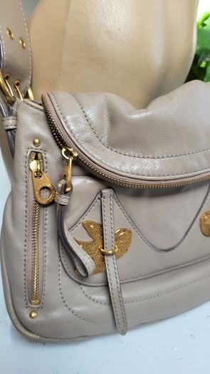 MARC JACOBS BIRDS Petal to the Metal leather crossbody bag - Rrp 495 (New)
