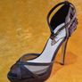 Black Cinders high heels size 4 Image 2