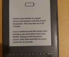 Amazon Kindle, Model No. D00901, Needs new Battery I think, not coming on