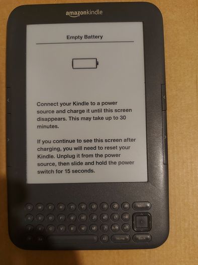 Amazon Kindle, Model No. D00901, Needs new Battery I think, not coming on