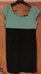 Ladies Dress Size 16 Green and Black