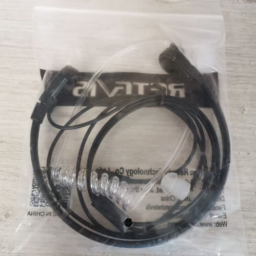 1 Pin 3.5mm Throat MIC Earpiece Covert Air Tube Earpiece For Phones
