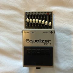 Selection of guitar pedals, pick ups and mic