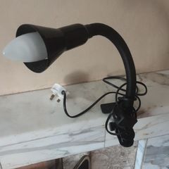 Clamp on angle poise lamp