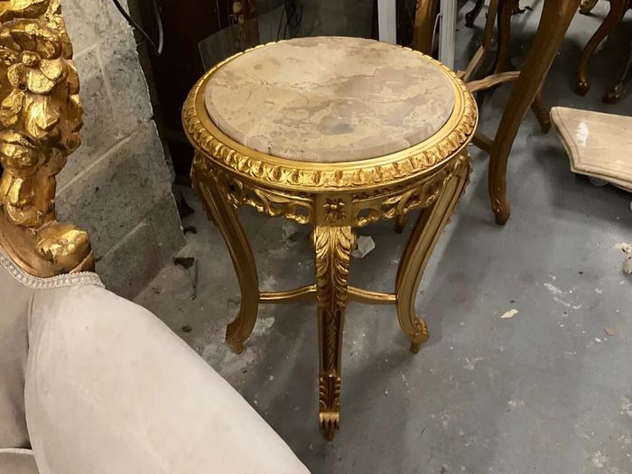 Larger better quality tall table with marble