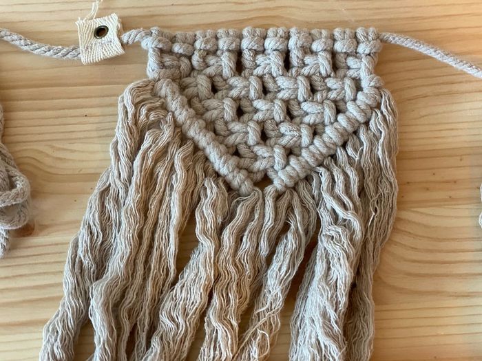 New Numero 74 Macrame Garland In Powder