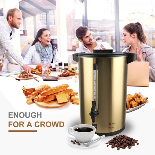 Commercial stainless steel Coffee Urn 16L 110cups Double Wall Stainless steel Large Coffee Maker