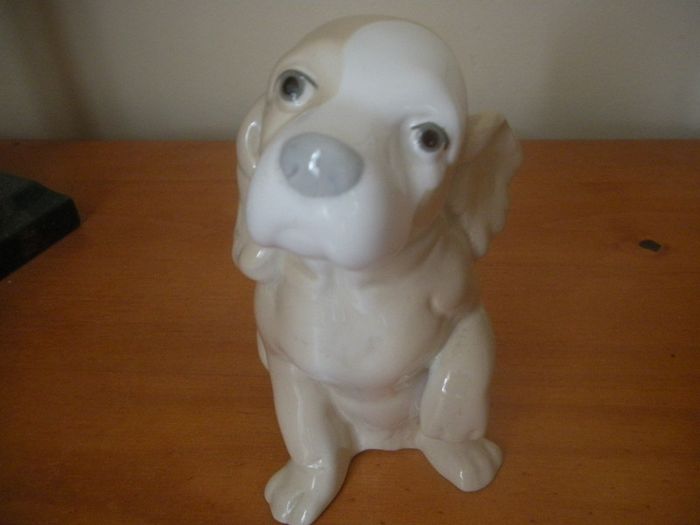 Two Beautiful Miquel Requena Porcelain Dogs