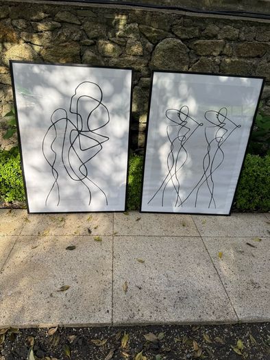 Minimalist art prints set of 2 by DESENIO