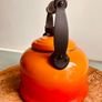 Le Creuset Classic Whistling Kettle Volcanic Orange Flame  2.1L Image 4