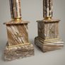 Pair of Marble and Brass Columns Image 2