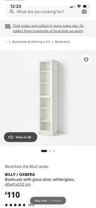 ikea billy with glass door