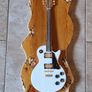 Wood wall art - unique handcrafted guitar Image 2