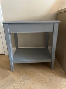 Side Table Ikea Liatorp grey/glass