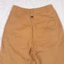 Zara Tan Camel Brown High Waist Wide Leg Trousers with White Turn-Up Cuffs Size S Image 7