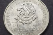 Mo 1953 Mexico Hidalgo 5 Pesos Silver coin