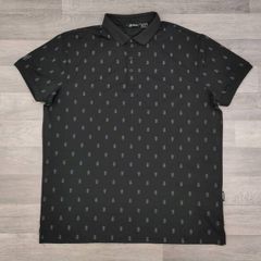 Abacus Patterned Golf Polo Shirt Mens XXL