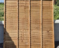 9 shiplap fence panels 6'x6' NEW