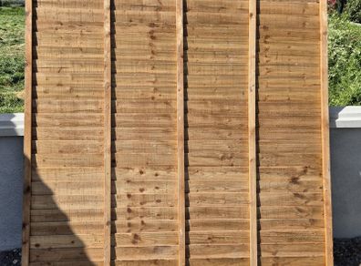 9 shiplap fence panels 6'x6' NEW