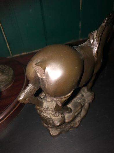 Brass effect horses
