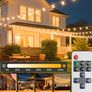 G40 Festoon Lights Outdoor Mains Powered 91.5M,APP & Remote  2700K Dimmable Garden String Lights 120 4 Bulbs IP44 Waterproof 24V Low Voltage Led Lights for Wedding Patio Cafe Gazebo Image 2
