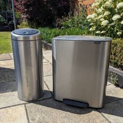 Pair of Stainless Steel Brabantia Kitchen Bins (Pedal & Touch Top)