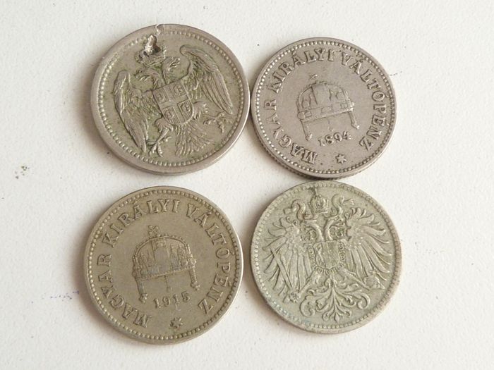 Old Hungary and Austria coins