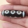 Vintage 5 Eyes Himalayan Tibetan Agate Dzi Bead Amulet Pendant Image 4