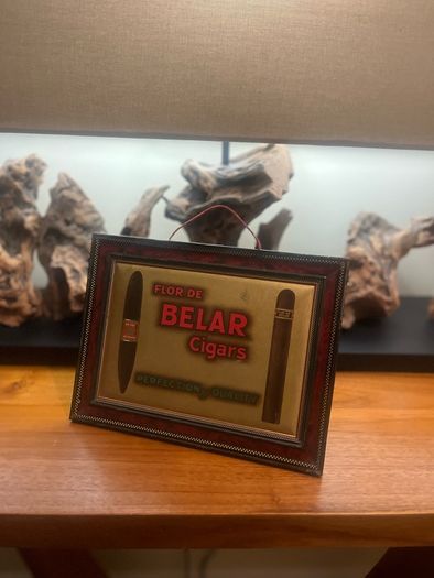 Antique Flor De Belar Cigar Sign
