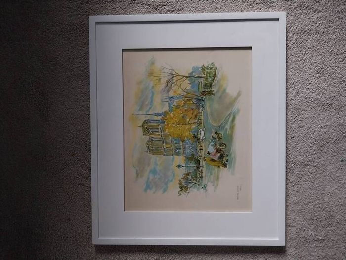 Vintage artwork and frames