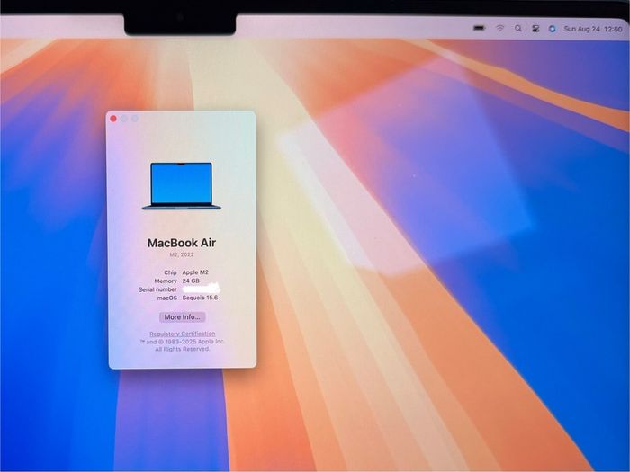13.6 Inch M2 Macbook Air 1tb Ssd 24gb Ram