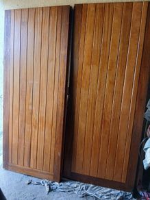 One set of Teak Double doors  One Hour fire rated