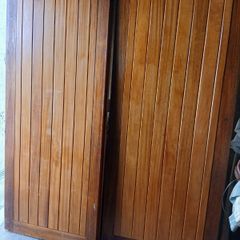 One set of Teak Double doors  One Hour fire rated