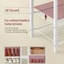 Coat rack with shoe bench golden oak-cloud-white Image 3