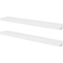 Wall Shelves 4 pcs White 100 cm Image 2