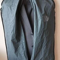 Black white strip suit
