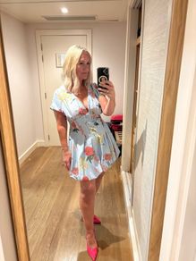 asos mini floral dress