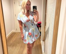 asos mini floral dress