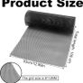 Car Grill Mesh 100 x 33cm, Universal Black Aluminium Alloy Mesh Durable Honeycomb Grille Mesh for Radiator Grilles Bumper Vehicle Openings Body & Hood Vents Image 2