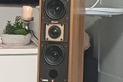 Very Rare Legendary iconic Meridian M2 Boothroyd Stuart Active Loudspeakers on original Stands