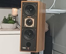 Very Rare Legendary iconic Meridian M2 Boothroyd Stuart Active Loudspeakers on original Stands