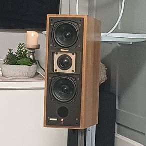 Very Rare Legendary iconic Meridian M2 Boothroyd Stuart Active Loudspeakers on original Stands