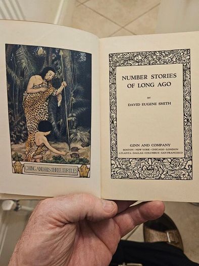 Number Stories Of Long Ago. By David Eugene Smith. First Edition Hardback In Good Condition.  See Photos For Same.